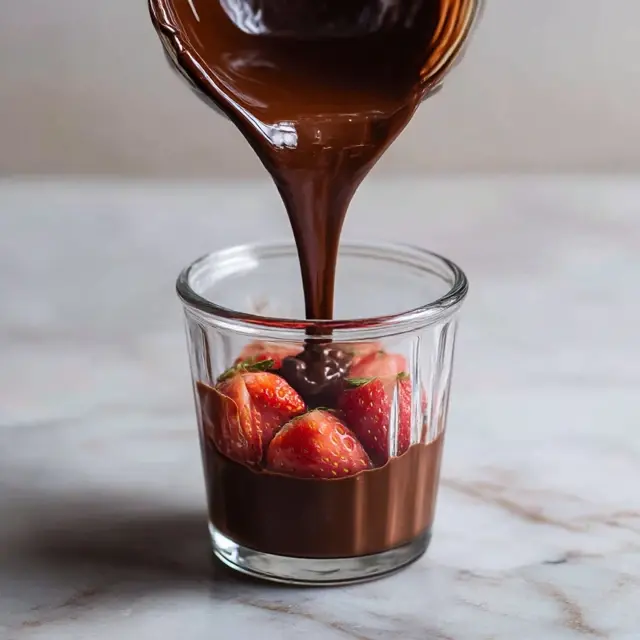 Dubai Chocolate Strawberry Cup: Crunchy, Creamy, and Easy to Make dubai chocolate strawberry cup Chocolate Layer for Dubai Strawberry Cup