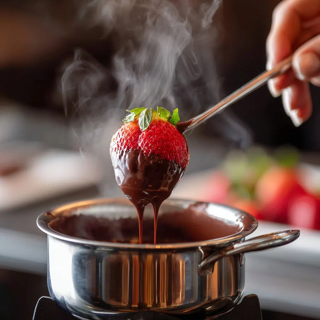 Dubai Chocolate Covered Strawberries – Luxurious & Viral Treat Dubai Chocolate Covered Strawberries Dipping strawberries in melted chocolate