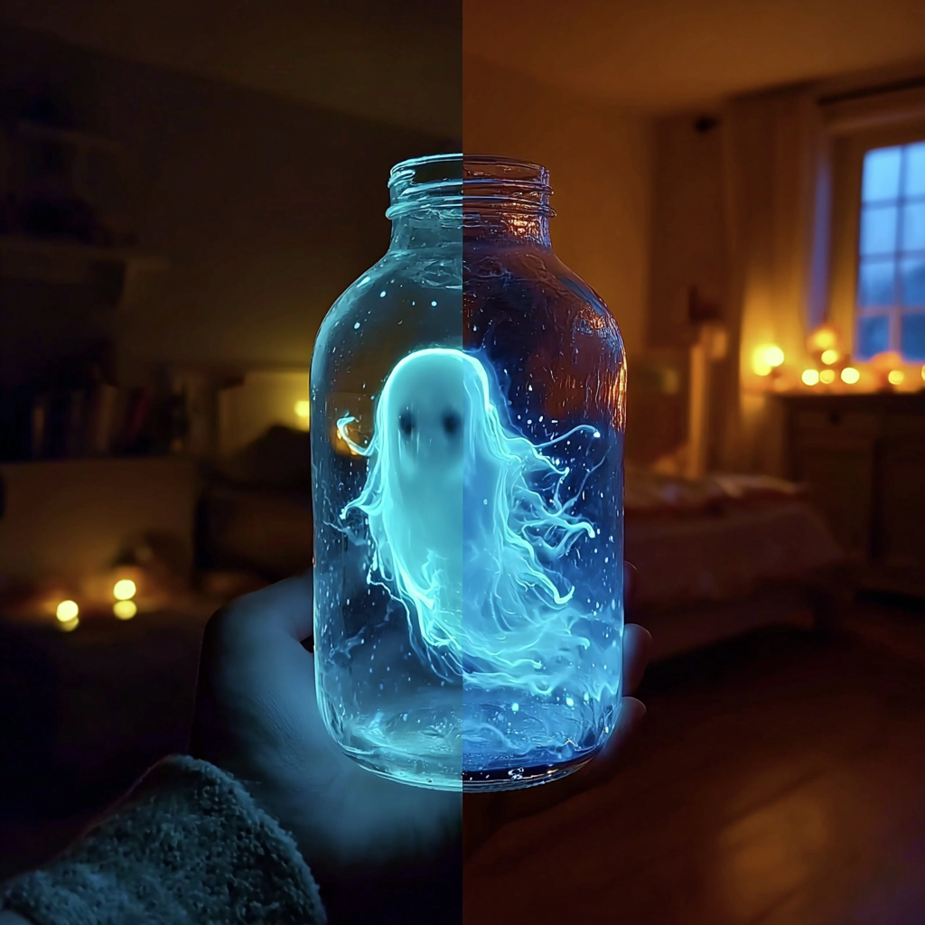 Frasco de nube fantasma brillante con bicarbonato de sodio 49