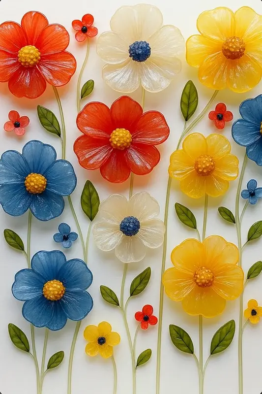 Flores Mágicas con Pintura de Sal 1