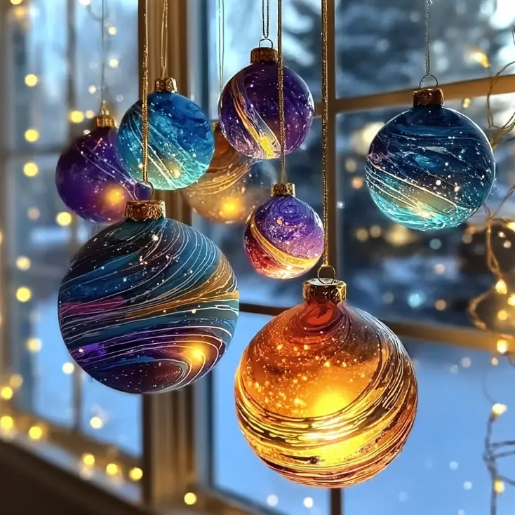 Adornos de Galaxia con Bicarbonato de Sodio 2