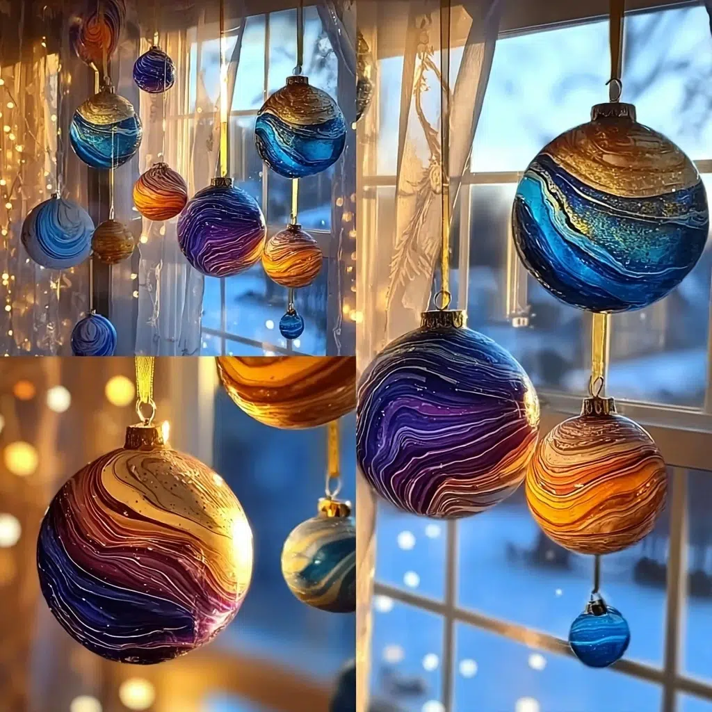 Adornos de Galaxia con Bicarbonato de Sodio 3